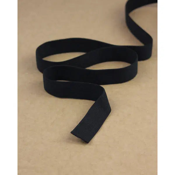 Soft Boxer Short Elastic - 20mm - Black | Truro Fabrics