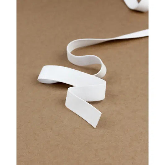 Soft Boxer Short Elastic - 20mm - White | Truro Fabrics