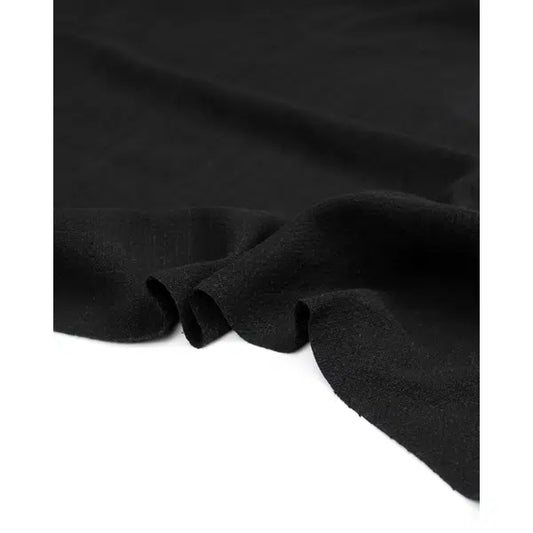 Stonewashed Linen & Viscose Fabric - Black | Truro Fabrics