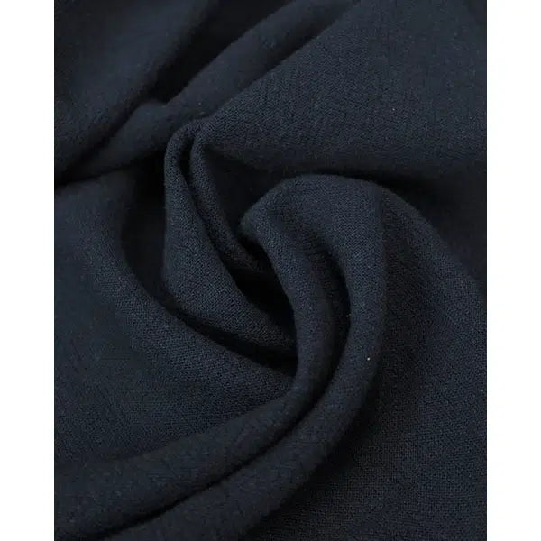 Stonewashed Linen & Viscose Fabric - Navy | Truro Fabrics