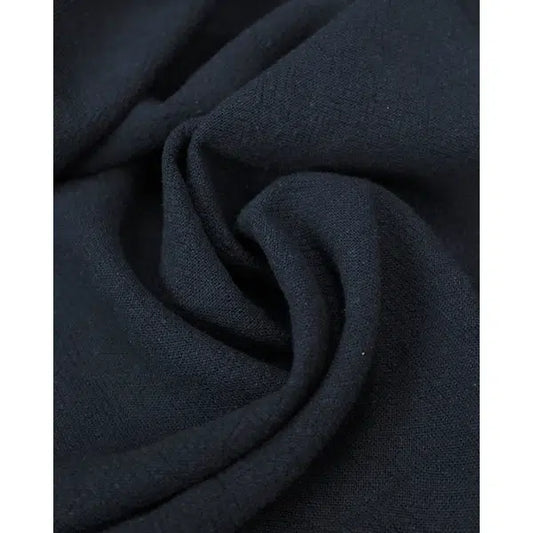 Stonewashed Linen & Viscose Fabric - Navy | Truro Fabrics