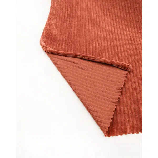 Stretch Cord Knit Fabric - Rust – view 4 | Truro Fabrics