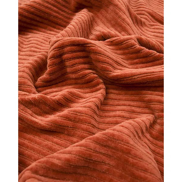 Stretch Cord Knit Fabric - Rust | Truro Fabrics