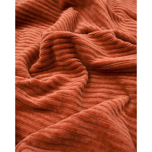 Stretch Cord Knit Fabric - Rust | Truro Fabrics