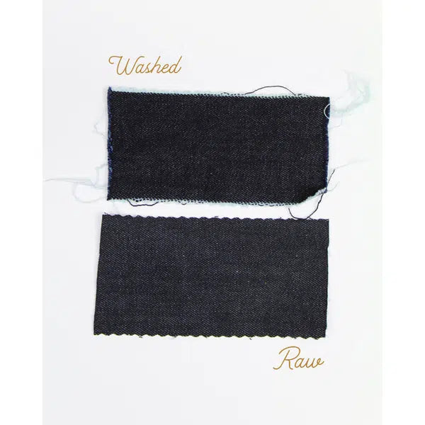 Stretch Cotton Denim Fabric - Dark Blue – view 3 | Truro Fabrics