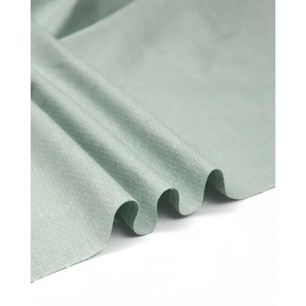 Stretch Cotton Dobby Fabric - Mint – view 2 | Truro Fabrics