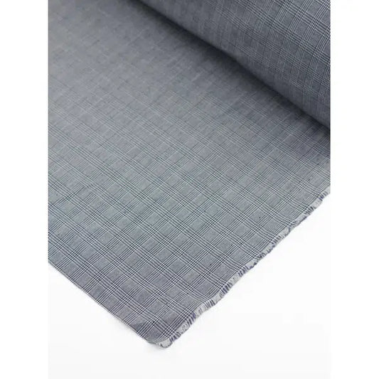 Stretch Cotton Fabric - Petite Plaid Huckleberry | Truro Fabrics
