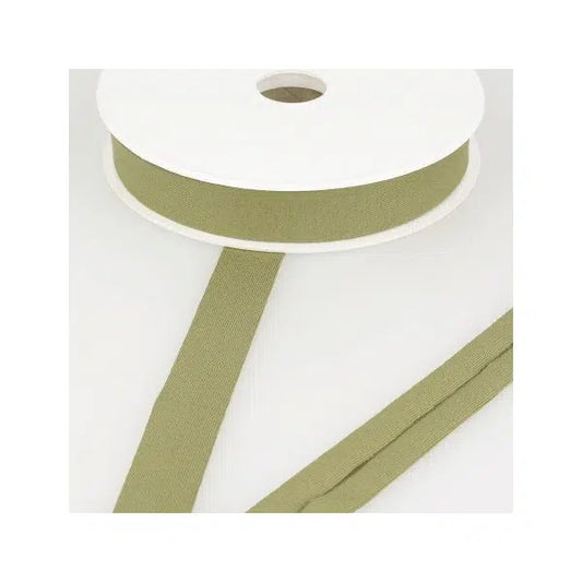 Stretch Jersey Bias- 20mm - Khaki | Truro Fabrics