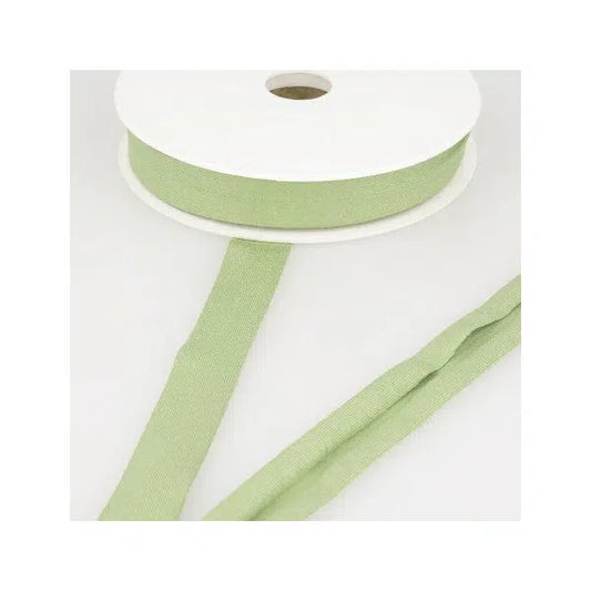 Stretch Jersey Bias - 20mm - Light Khaki Green | Truro Fabrics