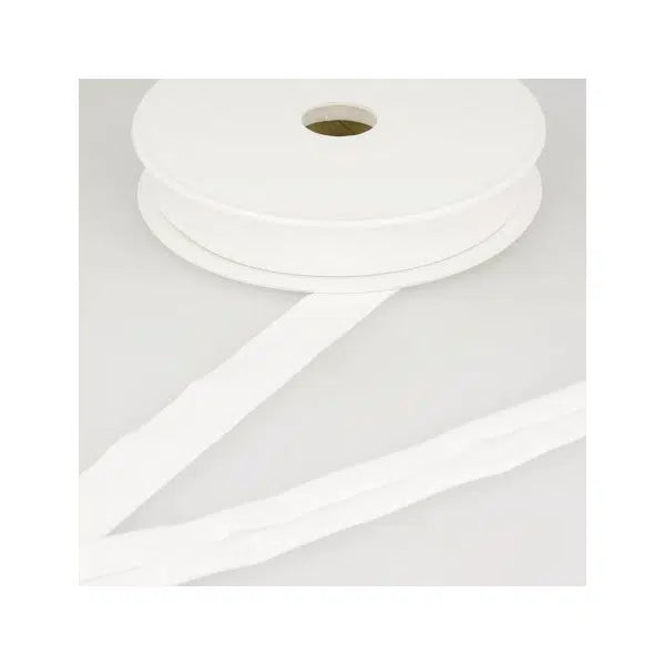 Stretch Jersey Bias - 20mm - White | Truro Fabrics