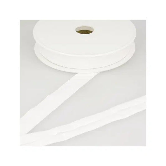 Stretch Jersey Bias - 20mm - White | Truro Fabrics