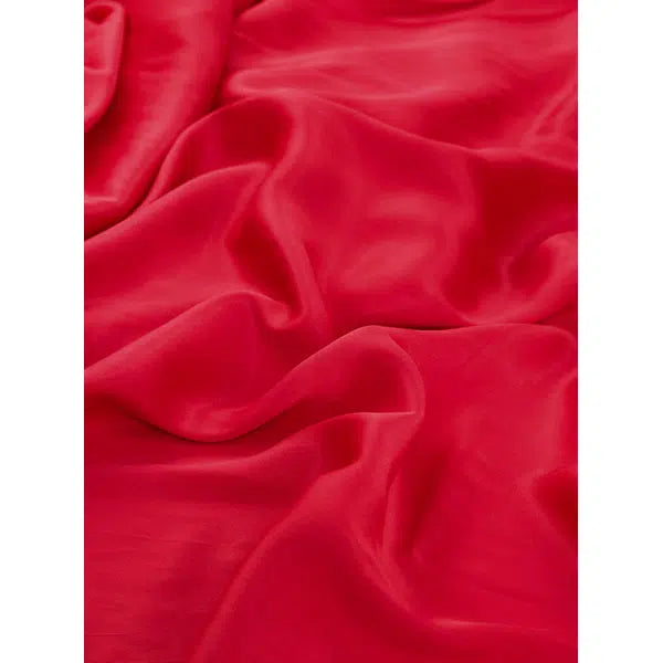 Stretch Rayon Satin Fabric - Strawberry Daiquiri – view 2 | Truro Fabrics