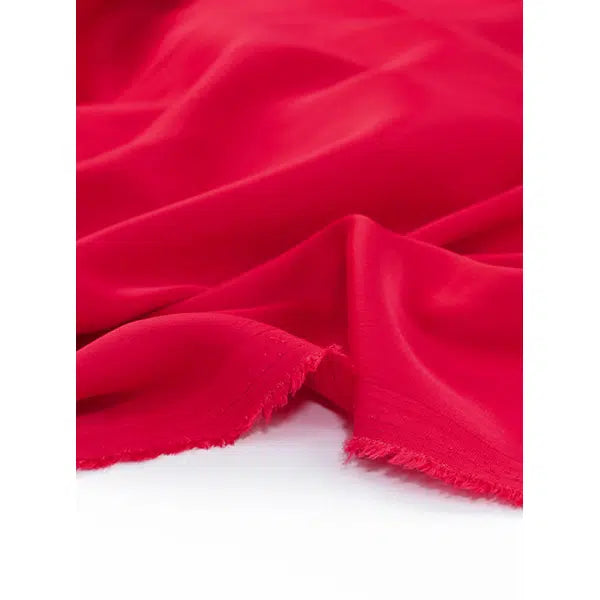 Stretch Rayon Satin Fabric - Strawberry Daiquiri – view 3 | Truro Fabrics