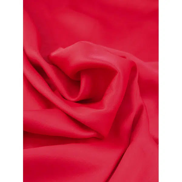 Stretch Rayon Satin Fabric - Strawberry Daiquiri – view 4 | Truro Fabrics