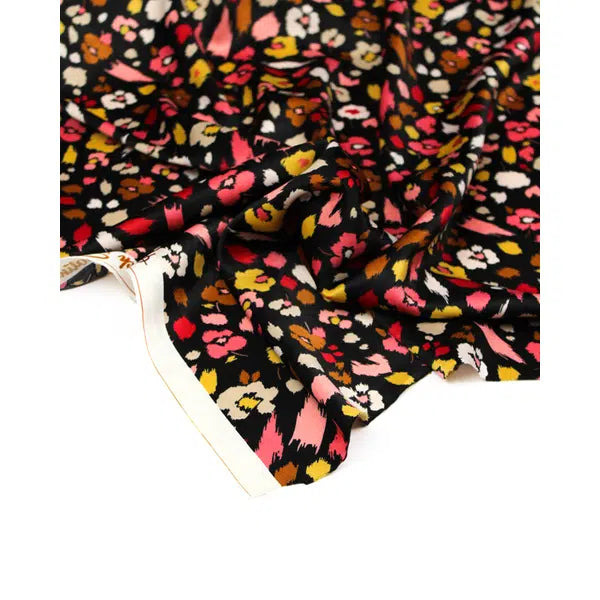 Stretch Satin Fabric - Blossom Fall – view 2 | Truro Fabrics