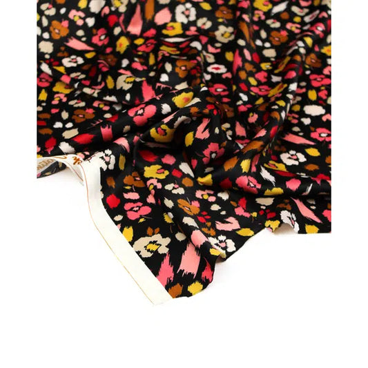 Stretch Satin Fabric - Blossom Fall – view 2 | Truro Fabrics