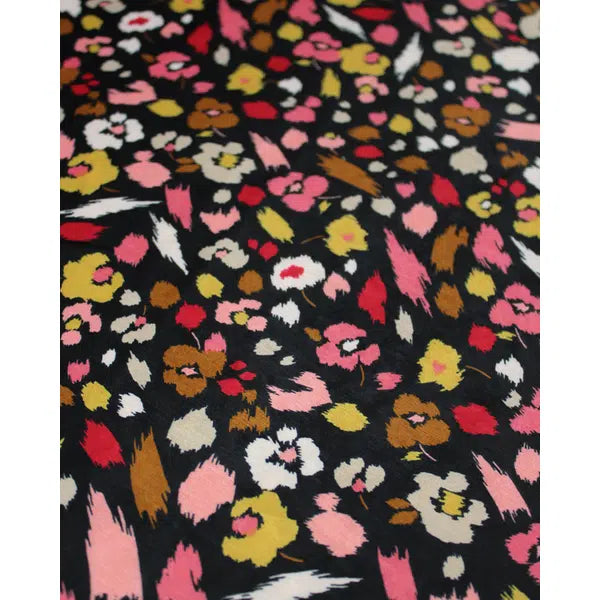 Stretch Satin Fabric - Blossom Fall – view 3 | Truro Fabrics