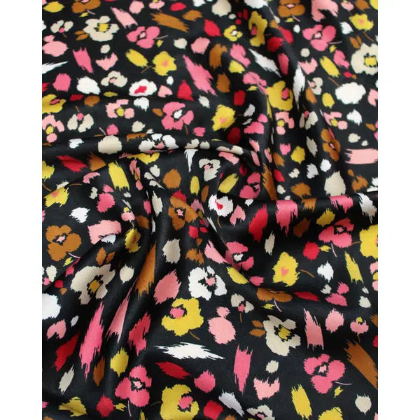 Stretch Satin Fabric - Blossom Fall – view 4 | Truro Fabrics