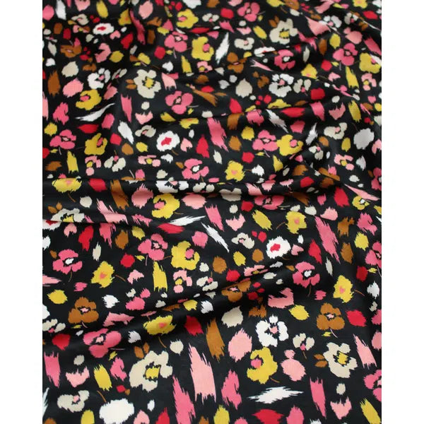 Stretch Satin Fabric - Blossom Fall | Truro Fabrics