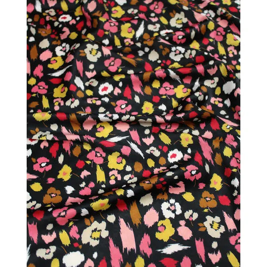 Stretch Satin Fabric - Blossom Fall | Truro Fabrics