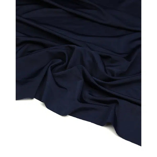 Stretch Tricot Lining Fabric - Navy | Truro Fabrics