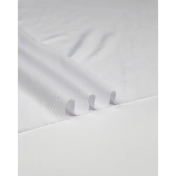 Stretch Tricot Lining Fabric - White – view 2 | Truro Fabrics