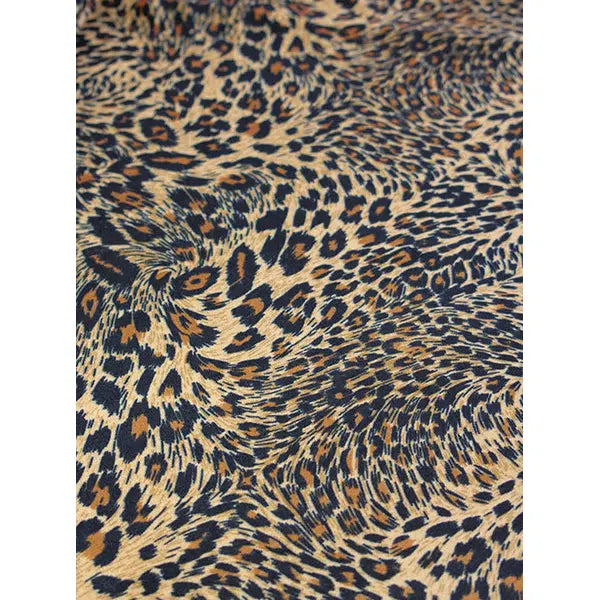 Stretch Velour Fabric - Leopard Print – view 4 | Truro Fabrics