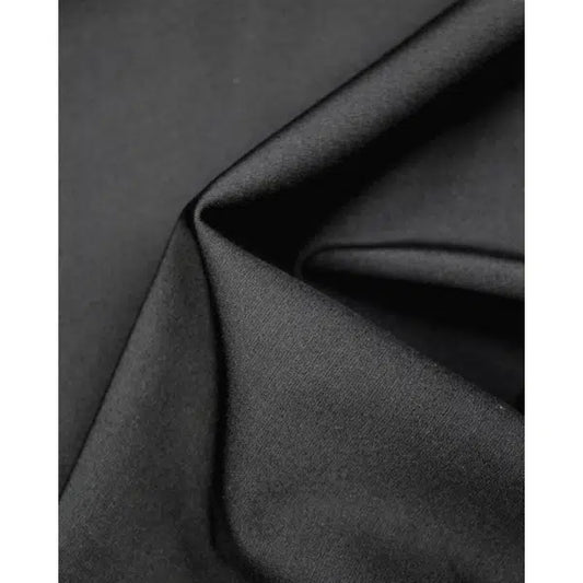 Stretch Wool Suiting Fabric - Black | Truro Fabrics