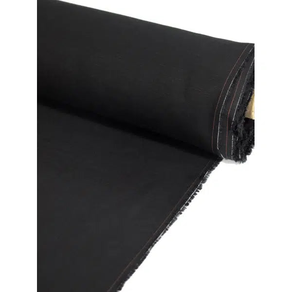 Tencel Linen Fabric - Black | Truro Fabrics
