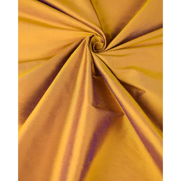 Thai Shot Silk Dupion Fabric - Purple & Gold – view 4 | Truro Fabrics