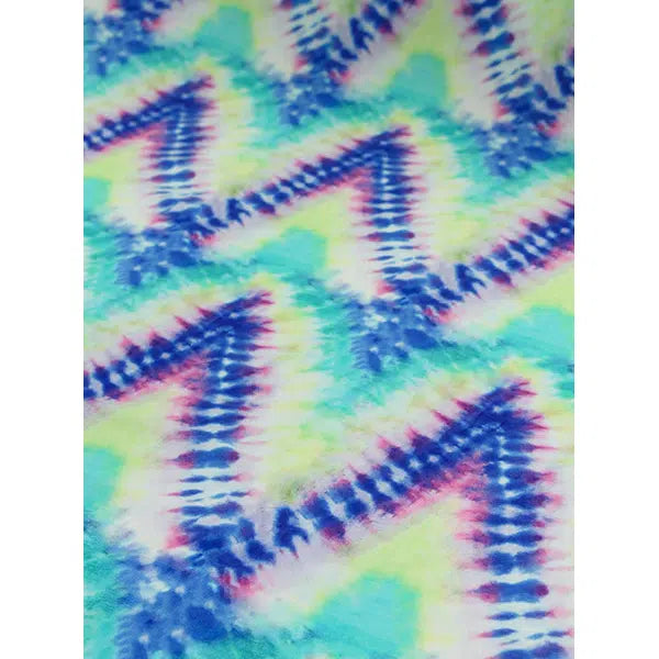 Tie-Dye Viscose Crepe Fabric - Blue Crush – view 3 | Truro Fabrics