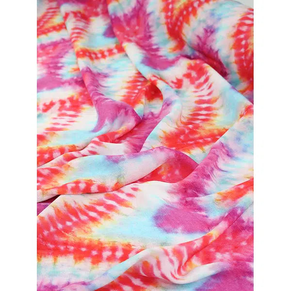 Tie-Dye Viscose Crepe Fabric - Fruit Punch | Truro Fabrics