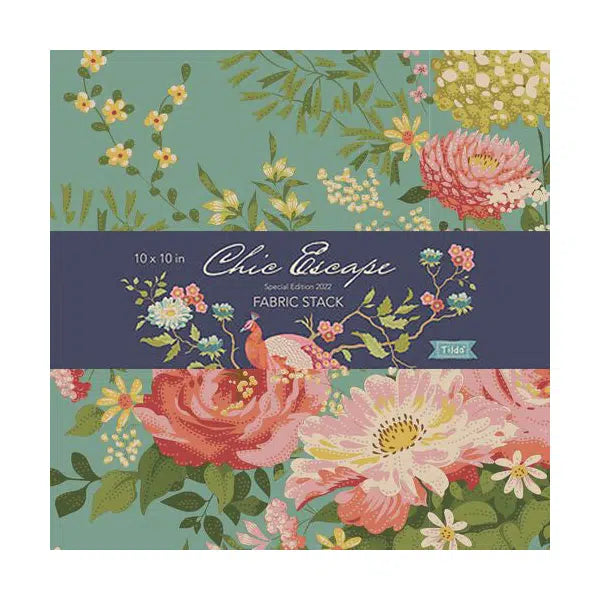 Tilda Patchwork Cotton Fabric - Chic Escape - 10" Fabric Stack | Truro Fabrics