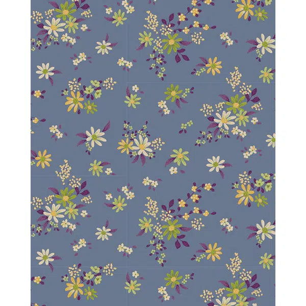 Tilda Patchwork Cotton Fabric - Chic Escape - Daisyfield Blue – view 2 | Truro Fabrics