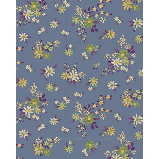 Tilda Patchwork Cotton Fabric - Chic Escape - Daisyfield Blue – view 2 | Truro Fabrics