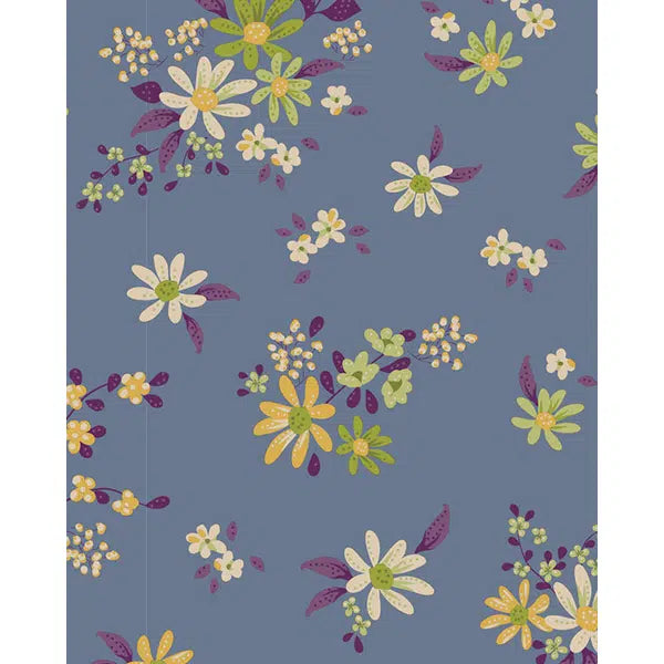 Tilda Patchwork Cotton Fabric - Chic Escape - Daisyfield Blue | Truro Fabrics