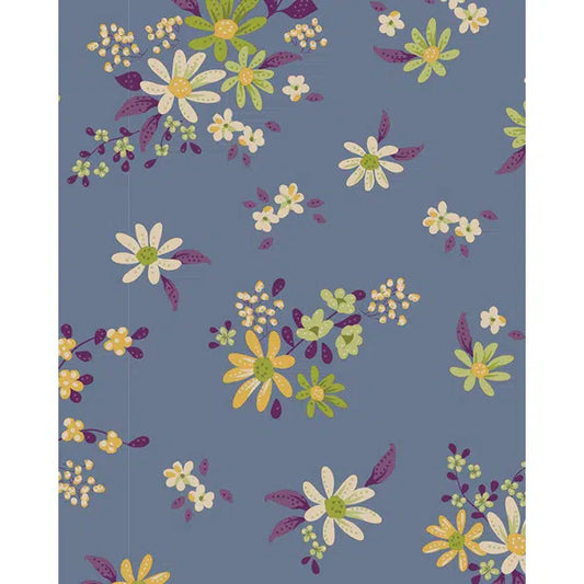 Tilda Patchwork Cotton Fabric - Chic Escape - Daisyfield Blue | Truro Fabrics
