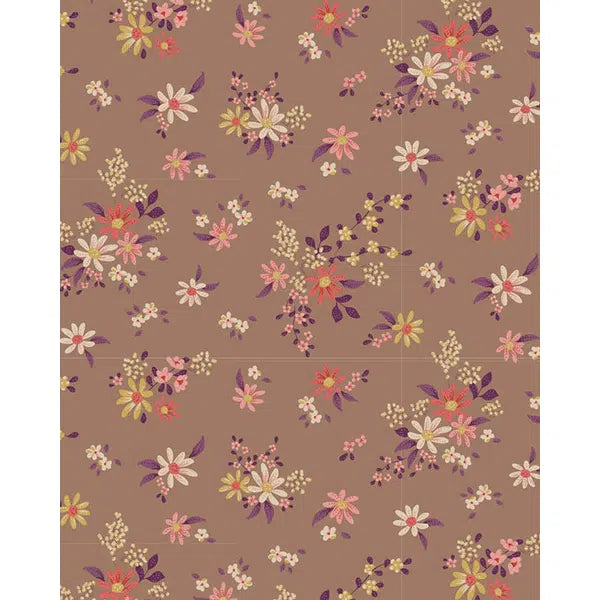 Tilda Patchwork Cotton Fabric - Chic Escape - Daisyfield Taupe – view 2 | Truro Fabrics