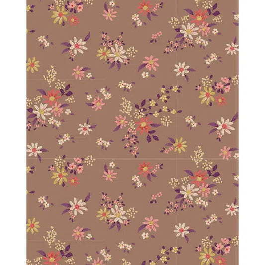 Tilda Patchwork Cotton Fabric - Chic Escape - Daisyfield Taupe – view 2 | Truro Fabrics