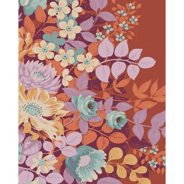 Tilda Patchwork Cotton Fabric - Chic Escape - Whimsy Flower Ginger – view 3 | Truro Fabrics