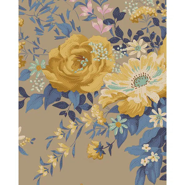 Tilda Patchwork Cotton Fabric - Chic Escape - Wild Garden Sand – view 2 | Truro Fabrics