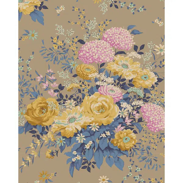Tilda Patchwork Cotton Fabric - Chic Escape - Wild Garden Sand | Truro Fabrics