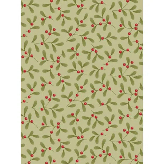 Tilda Patchwork Fabric - Merry Little Christmas - Mistletoe Pistachio | Truro Fabrics