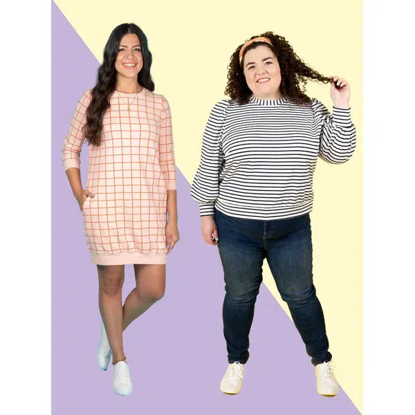Tilly and the Buttons Sewing Pattern - Billie Sweatshirt & Dress | Truro Fabrics