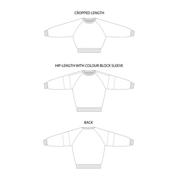 Tilly and the Buttons Sewing Pattern - Drew Sweatshirt – view 3 | Truro Fabrics