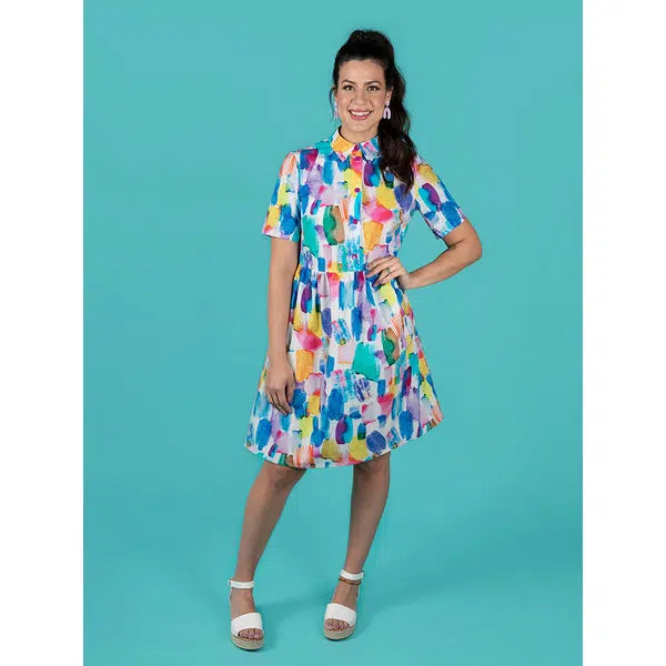 Tilly and the Buttons Sewing Pattern - Lyra Shirt Dress – view 8 | Truro Fabrics