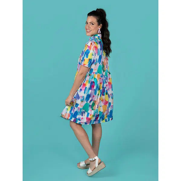 Tilly and the Buttons Sewing Pattern - Lyra Shirt Dress – view 9 | Truro Fabrics