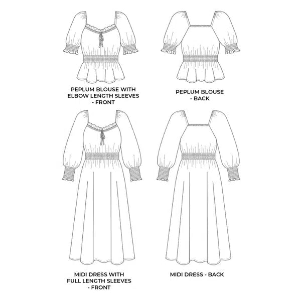 Tilly and the Buttons Sewing Pattern - Mabel Dress & Blouse