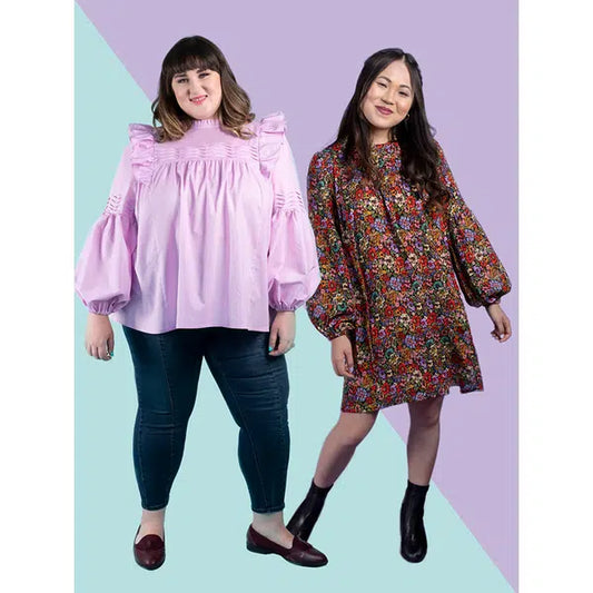 Tilly and the Buttons Sewing Pattern - Marnie Blouse & Mini Dress | Truro Fabrics