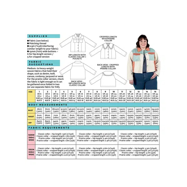 Tilly and the Buttons Sewing Pattern - Sonny Jacket